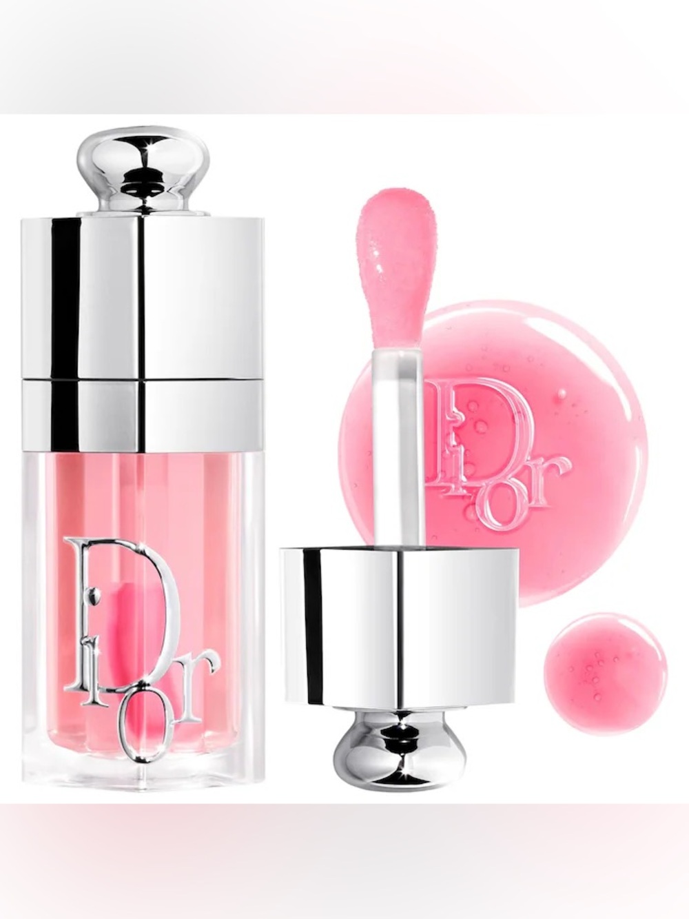 DIOR Lip Glow Oil Hydrating HighShine Gloss-001 Pink Juicy Finish